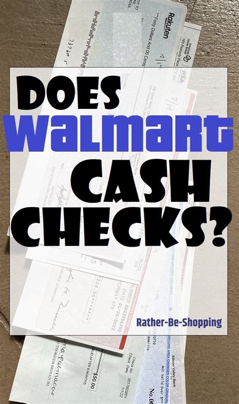 Cash Checks At Walmart